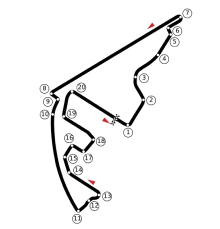 Yas Marina Circuit Grand Prix layout